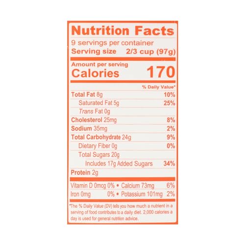 Aldens Organic Orange Cream Ice Cream, 1.5 Qt