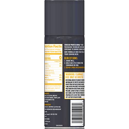 Crisco Professional No-Stick Cooking Spray, Cooking Pro, 12 Ounce