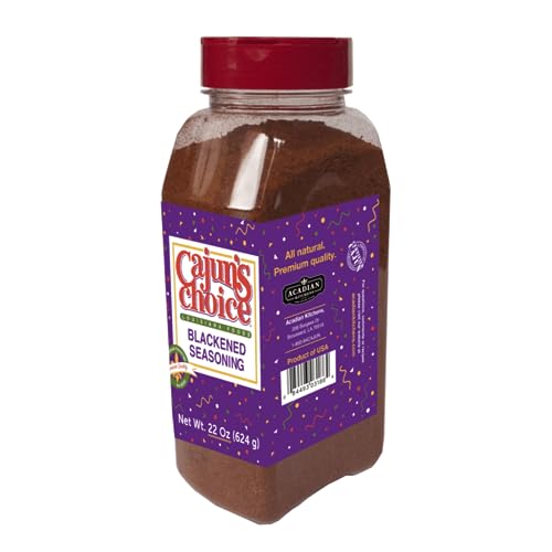 Cajun's Choice Blackened Seasoning, 22 oz - Authentic Louisiana Spice Blend for Grilling, Cooking, and Seasoning