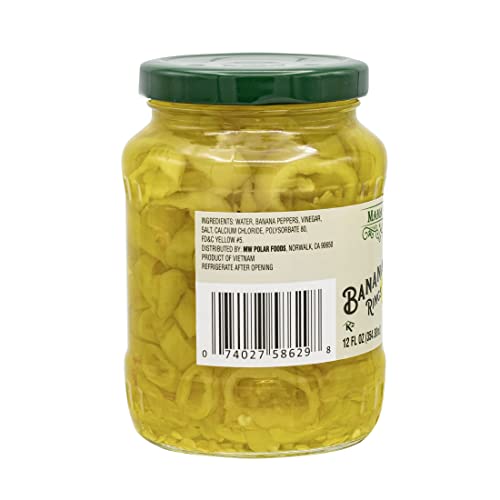 Mama Fresca Banana Pepper Rings 12 Fl Oz Jar (Pack Of 12)
