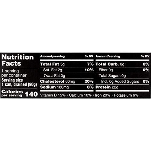 Crown Prince Natural Skinless & Boneless Sardines In Water, 4.37-Ounce Cans (Pack Of 12)