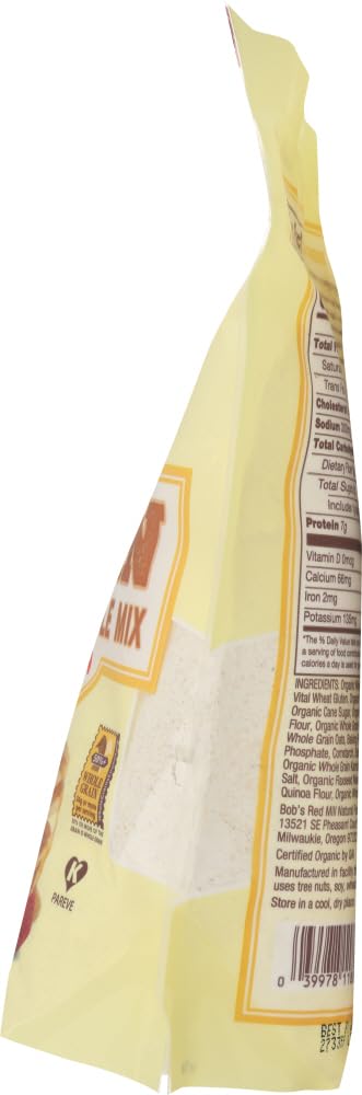 Bob s Red Mill Organic 7 Grain Pancake & Waffle Mix 24 oz (Two Pack) - Multigrain Organic Pancake and Waffle Mix - Double Pack