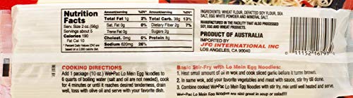 Welpac Lo Mein Egg Noodles, 10 Ounce (Pack of 12)