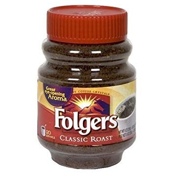 Folgers Instant Coffee Crystals Classic Roast 8 Oz (Pack Of 24)