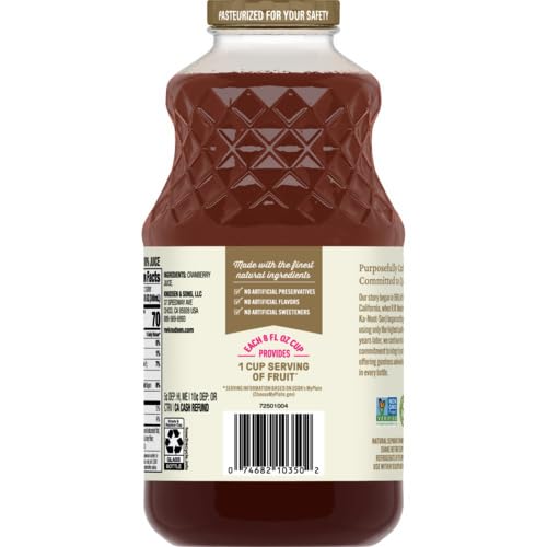 R.W. Knudsen Family Just Cranberry Juice, 32 Ounces