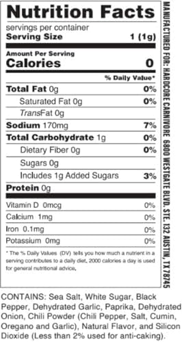 Hardcore Carnivore Red: All Purpose Seasoning For Pork, Chicken, Bbq (Mega Pack)