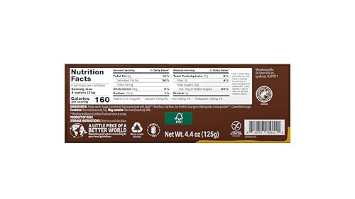 Schr Gluten-Free Cocoa Wafers, 4.4Oz, 12-Pack - Crisp Layers With Creamy Cocoa Filling, Non-Gmo, No Preservatives, Perfect Snack