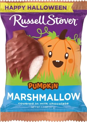 RUSSELL STOVER Fall Milk Chocolate Marshmallow Pumpkin 1.3 oz. (Pack of 18)