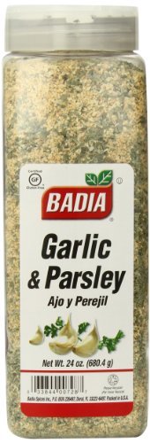 Badia Garlic and Parsley Seasoning, 24 oz (Pack of 6) - Ideal for Cooking, Grilling and Seasoning Seafood, Meats & Veggies