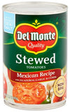 Del Monte, Mexican Recipe Stewed Tomatoes (With Jalapenos, Garlic & Cumin), 14.5Oz Can (Pack Of 6)