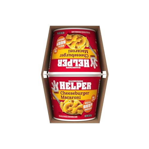 Hamburger Helper Cheeseburger Macaroni 4-Pack Microwave Cup (Pack of 3)