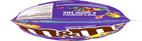 M&Ms Peanut Dark Chocolate Candy, Family Size - 19.2Oz Bag