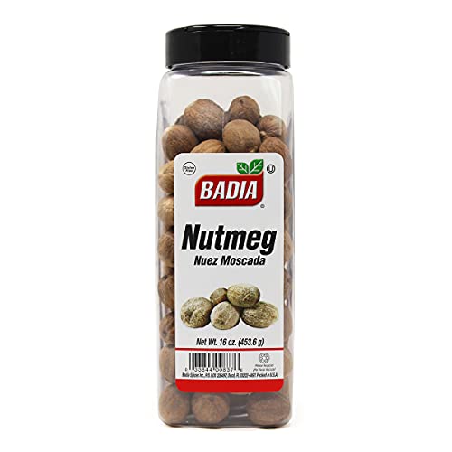 Badia Nutmeg Whole, 16 Ounce