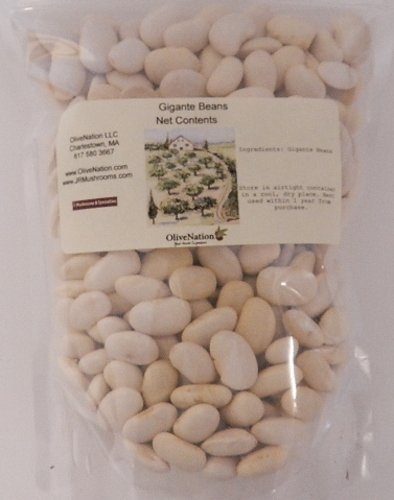 Olivenation Gigante Beans, Dried Greek Giant Bean, Nutritious High Fiber Legume, Non-Gmo, Gluten Free, Kosher, Vegan - 8 Ounces