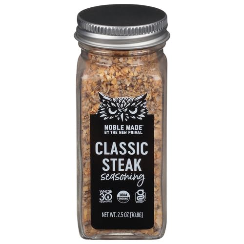The New Primal THE NEW PRIMAL Organic Classic Steak Seasoning, 2.5 OZ, 2.5 Ounce (Pack of 1)