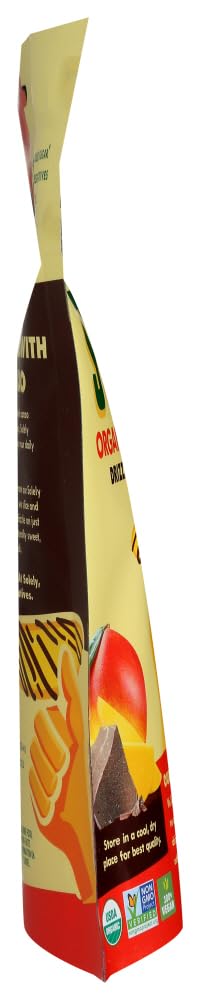 SOLELY Dried Organic Mango Strips with 100% Cacao, 2.8oz - 8 Bags