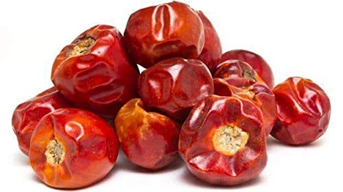 Bsd Organics Hot Spicy Round Red Chilli Whole / Milaka / Paprika / Mirch Spice (200 Gram / 7 Ounce)