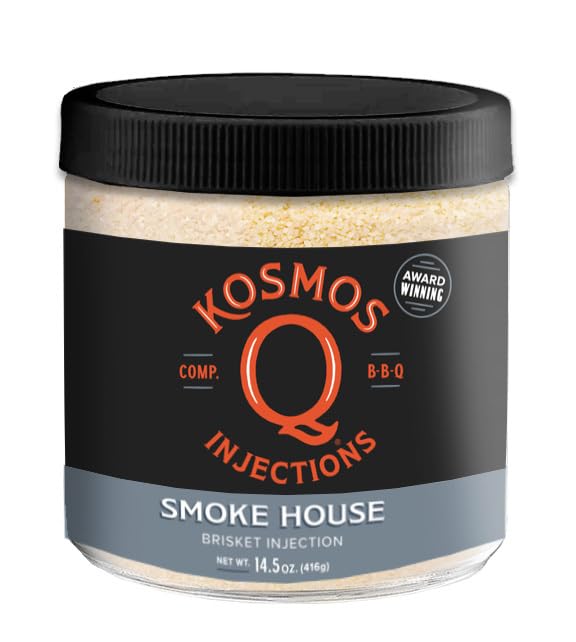 Kosmos Q Smoke House Reserve Blend Injection - BBQ Injection Marinade for Beef, Brisket & More - BBQ Seasoning Made in the USA (