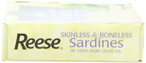 Reese Skinless And Boneless Sardines In Olive Oil, Cans, 3.75 oz