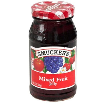 Smucker's Mixed Fruit Jelly, 12 oz - Delicious Spread for Toast, Sandwiches & More - Perfect for Breakfast & Snacks