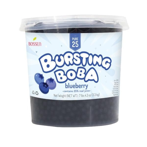 Bossen Bursting Boba Pure25 (Blueberry, 7.04 Pound (Pack Of 1))