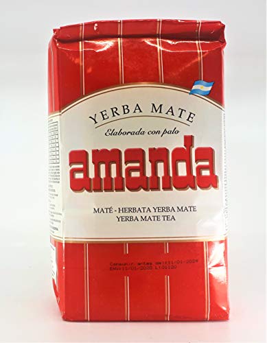 AMANDA YERBA Yerba Mate, 2.2 lb - Premium Loose Leaf Green Tea, Energizing Herbal Drink for Wellness and Refreshment