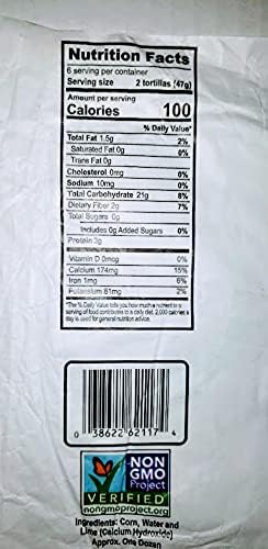El Milagros Corn Tortillas, No Preservatives, Non-Gmo, Fresh From Chicago - 12 Packages (144 Tortillas) (12 Pack Plastic)