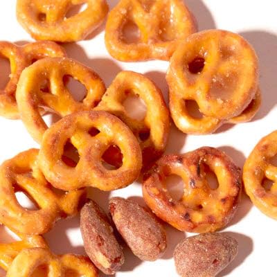 HBAF Korean Salted Caramel & Pretzel Almonds Snack | 6.65 oz Healthy Protein Snack | Perfect for Work, School, and Camping