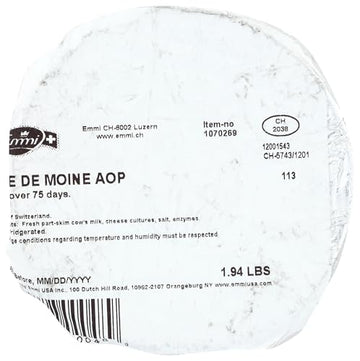Emmi Tete de Moine Cheese - 1.8 Pound (Pack of 1)