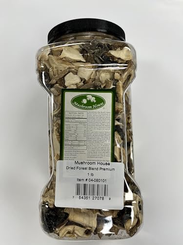 Mushroom House Dried Mushroom Forest Blend, Premium, 1 Pound