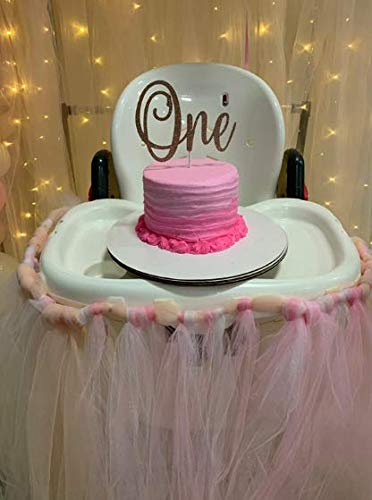 One Cake Topper Rose Gold Glitter First Birthday Cake Topper, One Birthday Cake Topper Rose Gold 1St Birthday Girl Cake Topper F