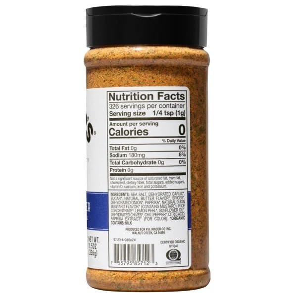 Kinders Organic Cowboy Butter Seasoning 11.5 Ounce