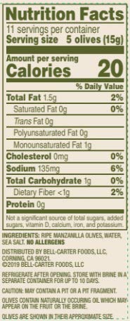 Lindsay Crafted Medium Green Ripe Pitted Olives, Pack Of 12, 6Oz Cans