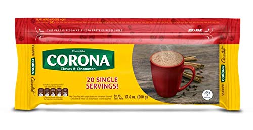 Corona Resealable Cinnamon & Cloves Chocolate Bars, Delicious On-The-Go Treat, Great For Breakfast, 17.6 Ounce (Pack Of 1)