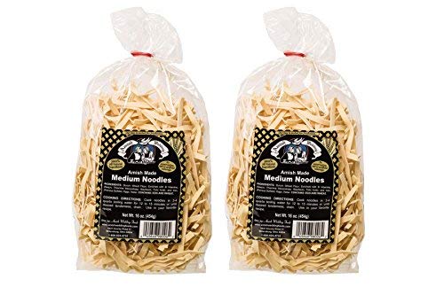 Amish Wedding Medium Noodles 16 Oz (Pack of 2)