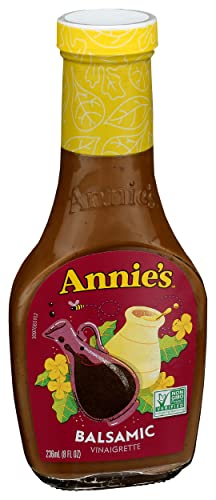 ANNIES NATURALS BALSAMIC VINAGRETTE SALAD DRESSING GLASS BOTTLE 8 OZ - 0092325333322