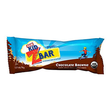 Clif Kid Zbar - Organic Granola Bars - Chocolate Brownie - Non-Gmo - Organic -Lunch Box Snacks (1.27 Ounce Energy Bars, 18 Count)