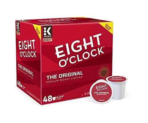 Eight OClock Coffee Medium Roast K-Cup Pods, 48 Count, Single-Serve Coffee