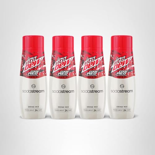SodaStream MTN Dew Code Red Drink Mix (440ml Pack of 4)