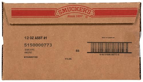Smuckers G Jelly, Apple & Mixed Fruit, 0.5 oz Cups, 200 Count