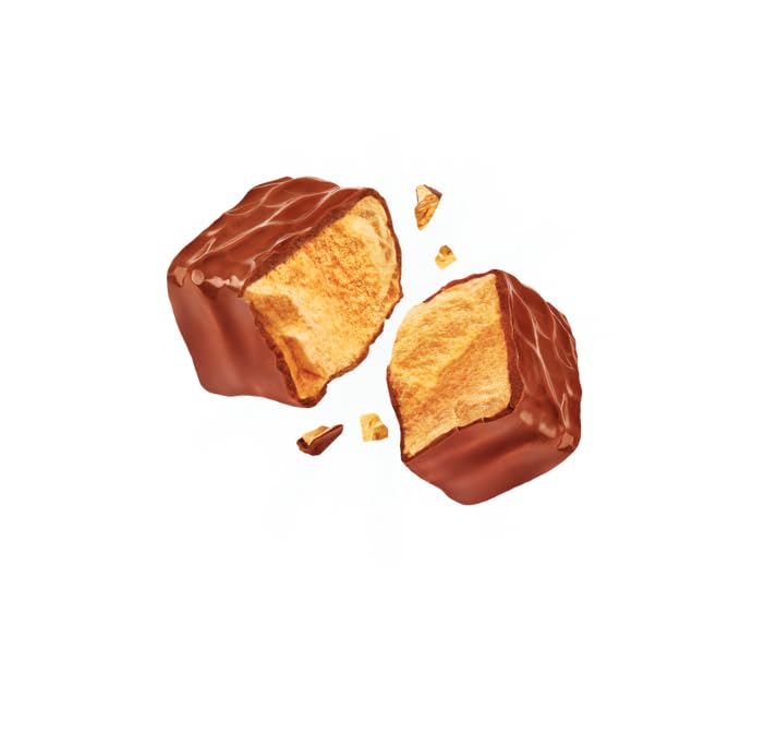 Violet Crumble Milk Chocolate Bars - 20 Count Box - Shattering Honeycomb Toffee Covered in Smooth Milk Chocolate - Made in Austr