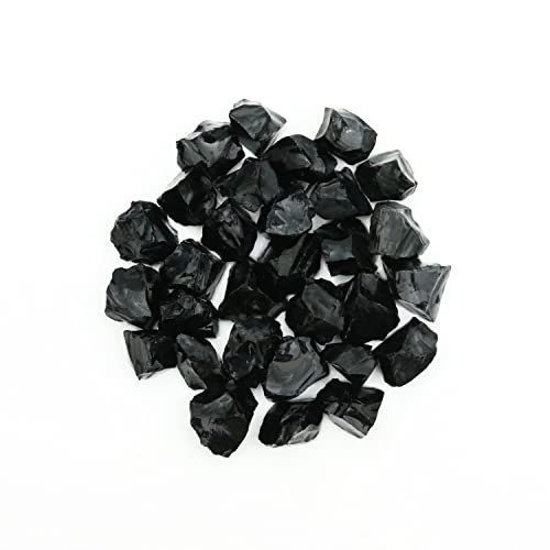 Nvzi Black Obsidian Crystal Rocks, Black Stones Bulk For Wicca, Reiki, And Energy Healing Crystals, Witchcraft Supplies, Rocks F