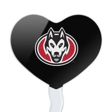 GRAPHICS & MORE Cupcake Picks Set of 6, Acrylic, Heart Love Design, St. Cloud State University, One Size