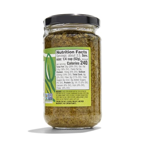 365 by Whole Foods Market Basil Pesto - 6.5 Ounce, Flavorful Sauce for Pasta, Sandwiches, and More