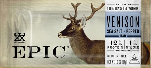 EPIC PROVISIONS Sea Salt & Pepper Venison Bar, 1.3 OZ