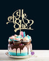 He Or She Cake Topper