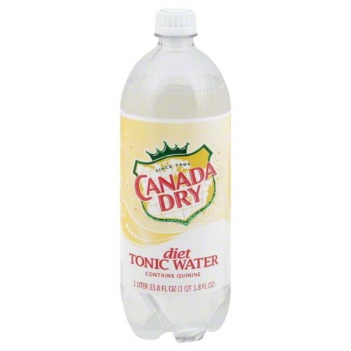 Canada Dry Diet Tonic Water, 33.8 Fl Oz, Pack of 15, Model 078000149456