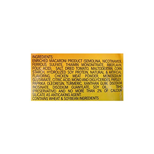 La Moderna Sopa de Fideo con Sémola de Trigo Durum, Sabor a Tomate y Pollo, 3.5 oz, Pack de 12, Ideal para Sopas