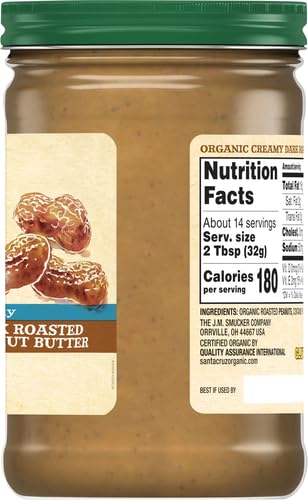 Santa Cruz Organic - Peanut Butter Organic Dark Roast Creamy - Case Of 6-16 Ounce