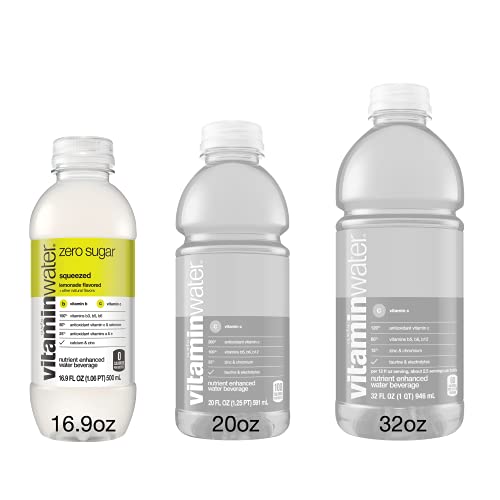 vitaminwater zero Squeezed, 16.9 fl oz, 6 Pack